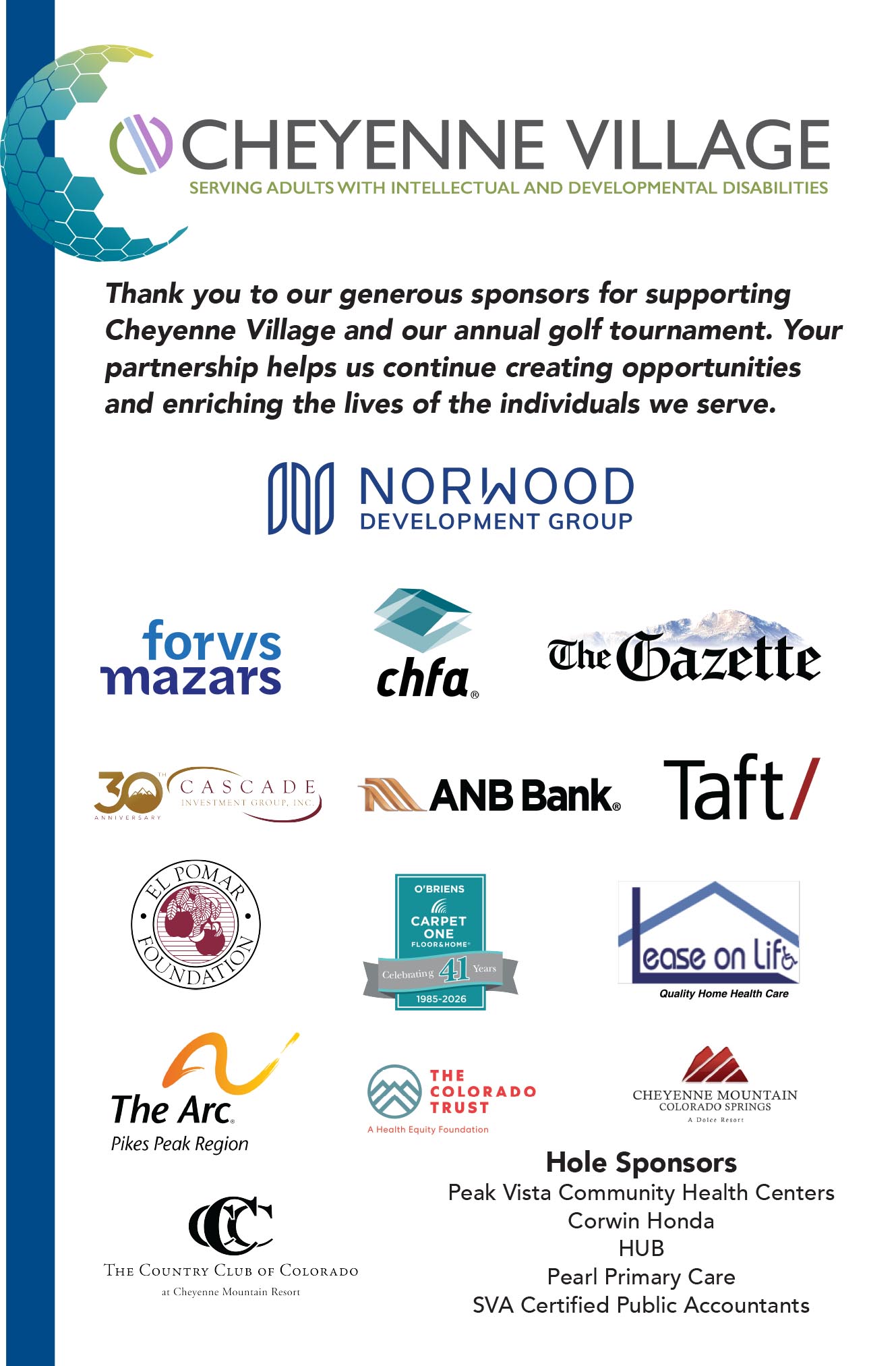 Cheyenne Village 2026 Sponsor Card copy